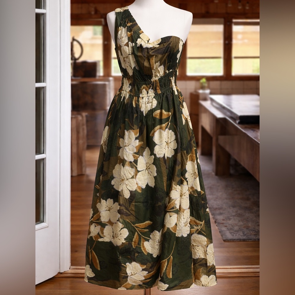 Rails EUC Selani Floral One-Shoulder
100% Cotton Midi Dress in Plumeria Size S - Picture 4 of 12